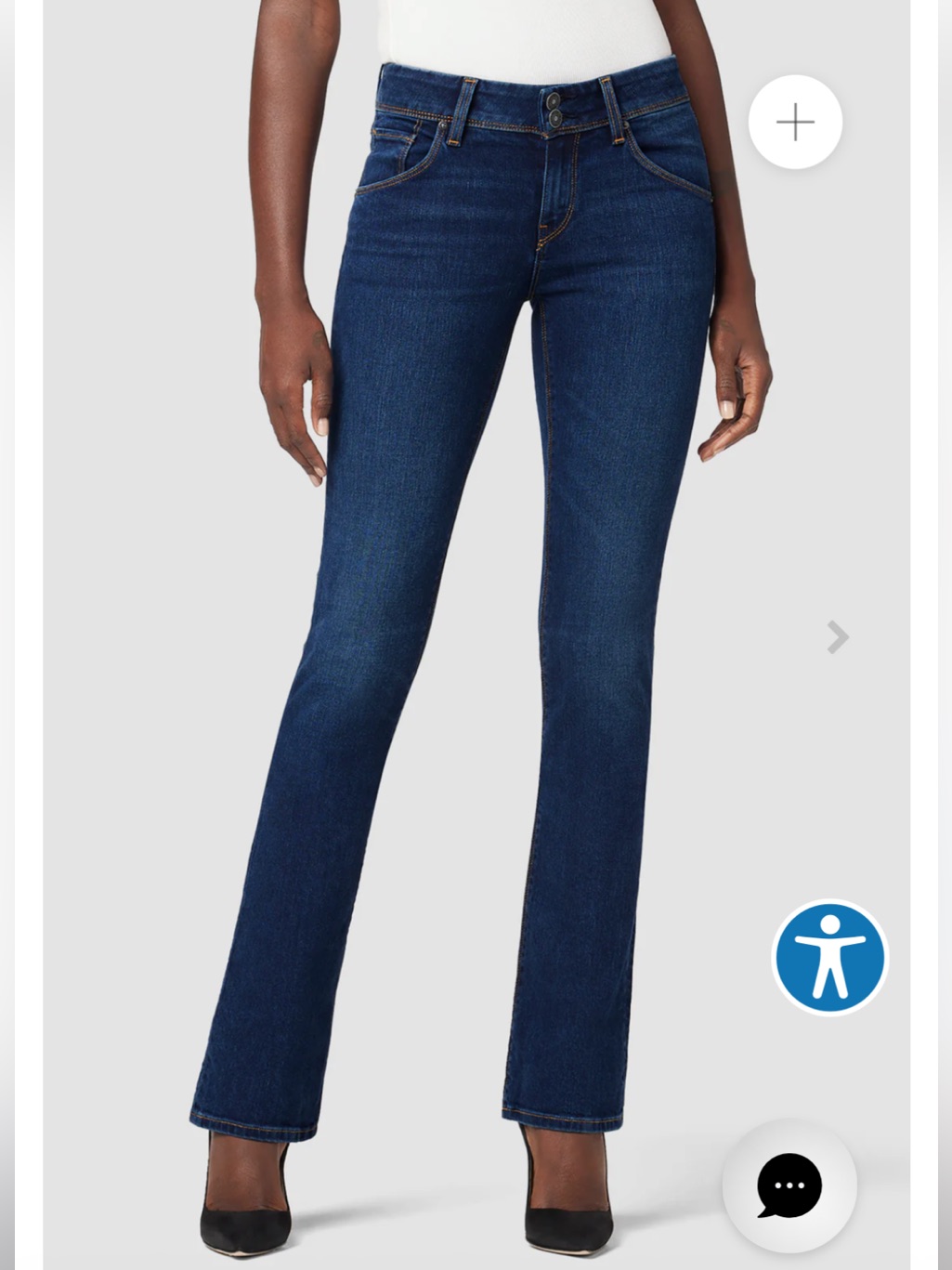 Hudson Jeans Straight Leg Dark Blue Women's Jeans